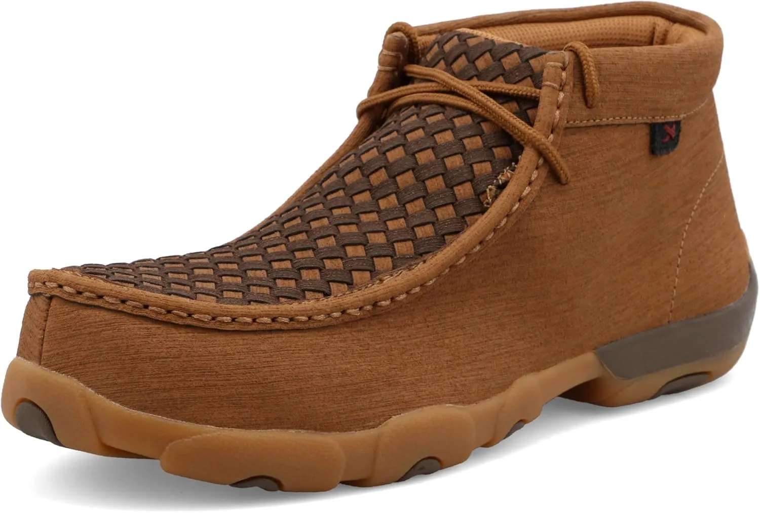 Twisted X Men's Work Chukka Driving Moc, Moc Toe Nano Toe with CellSole, Clay & Cocoa, 9.5 M