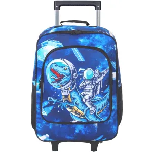 UFNDC Kids Suitcase for Boys,Dinosuar Luggage Rolling with Wheels，Travel Carry on for Children Toddler elementary