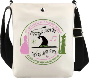 UJIMS Witch Musical Merchandise Musical Theater Tote Bag Good and Bad Witch Musical Theater Fans Gift Shoulder Bag