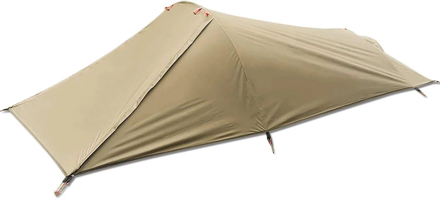 Ultralight Outdoor Camping Tent Single Person Camping Tent Water Resistant Tent Aviation Aluminum Support Portable Sleeping Bag Tent