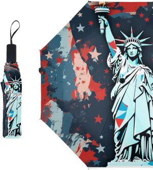 umbrella Travel Umbrella Anti-UV Umbrellas Strong Compact Umbrella,8 Reinforced Fiberglass Ribs Ergonomic Handle,for Men and Women