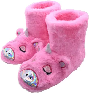 Unicorn Plush Slippers | Indoor Outdoor Sneakers | Cozy Plush Shoes Woman Slippers | Cute Fluffy Girls Slippers