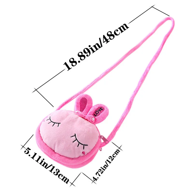 Unique Cute Plush Cartoon Princess Boys Crossbody Bags