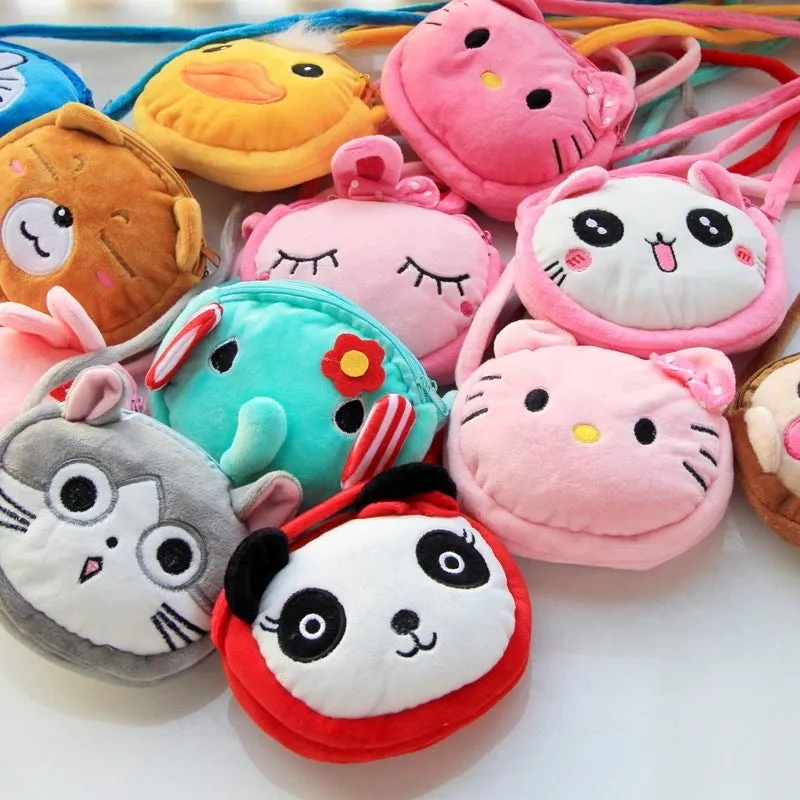 Unique Cute Plush Cartoon Princess Boys Crossbody Bags