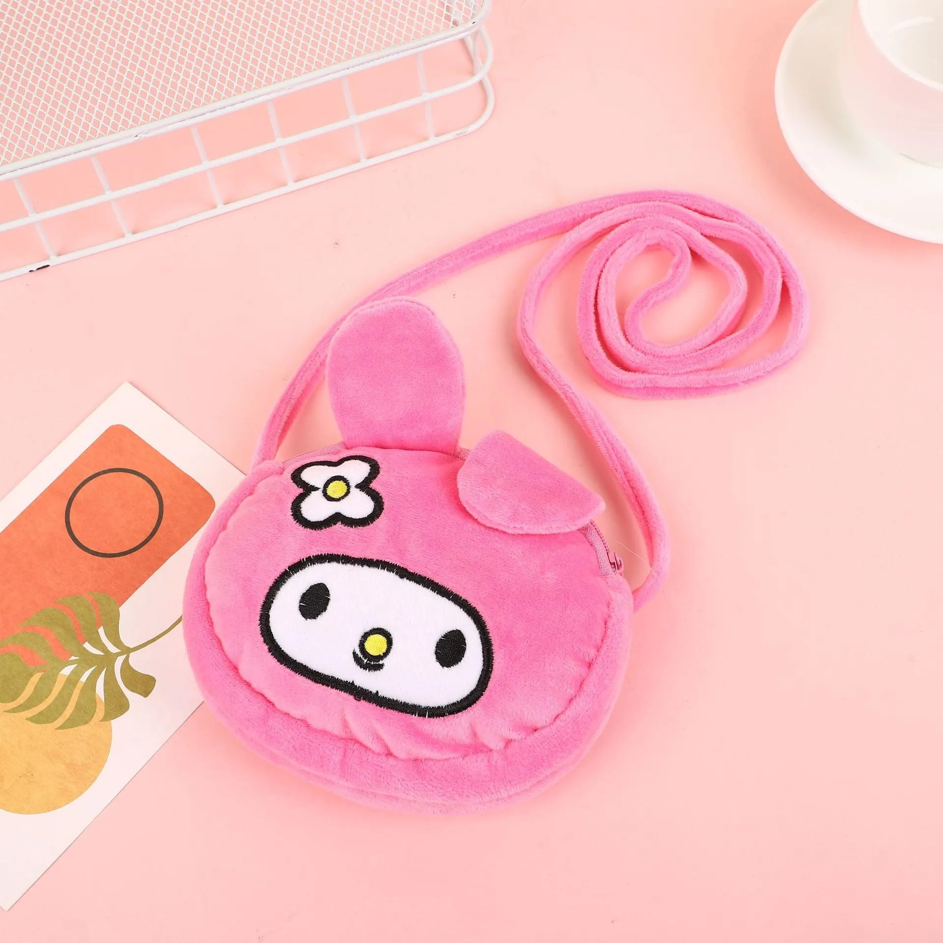 Unique Cute Plush Cartoon Princess Boys Crossbody Bags