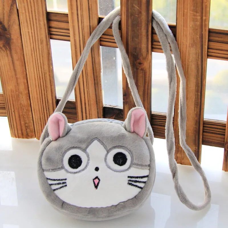 Unique Cute Plush Cartoon Princess Boys Crossbody Bags