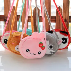 Unique Cute Plush Cartoon Princess Boys Crossbody Bags