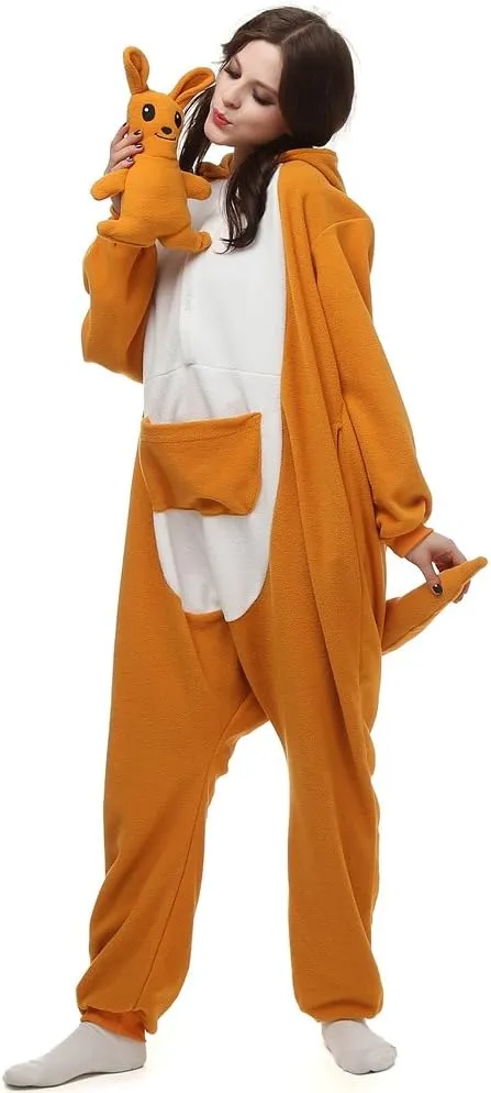 Unisex Adult Animal Onesie One-Piece Pajamas Cosplay Costume Halloween for Women and Men