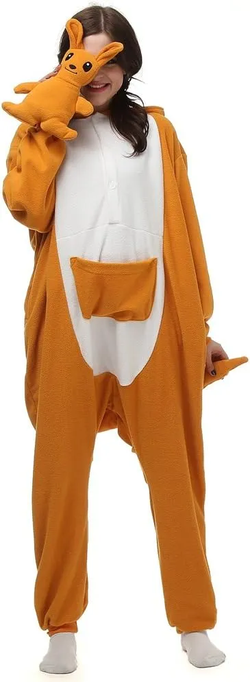 Unisex Adult Animal Onesie One-Piece Pajamas Cosplay Costume Halloween for Women and Men