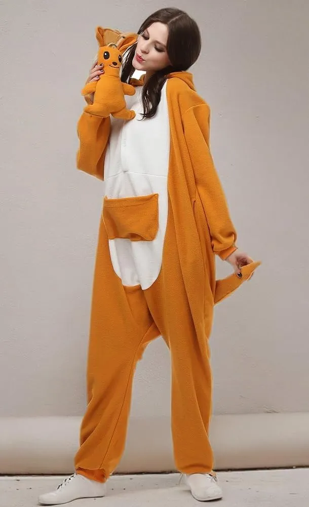 Unisex Adult Animal Onesie One-Piece Pajamas Cosplay Costume Halloween for Women and Men