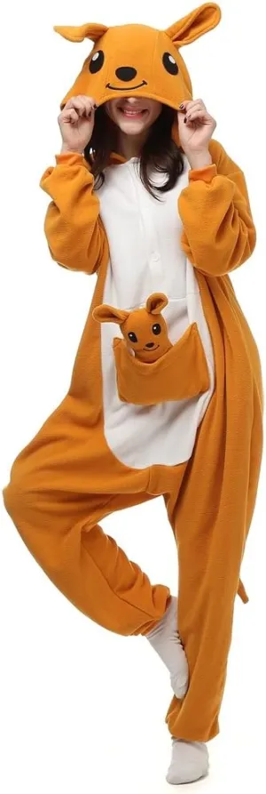 Unisex Adult Animal Onesie One-Piece Pajamas Cosplay Costume Halloween for Women and Men