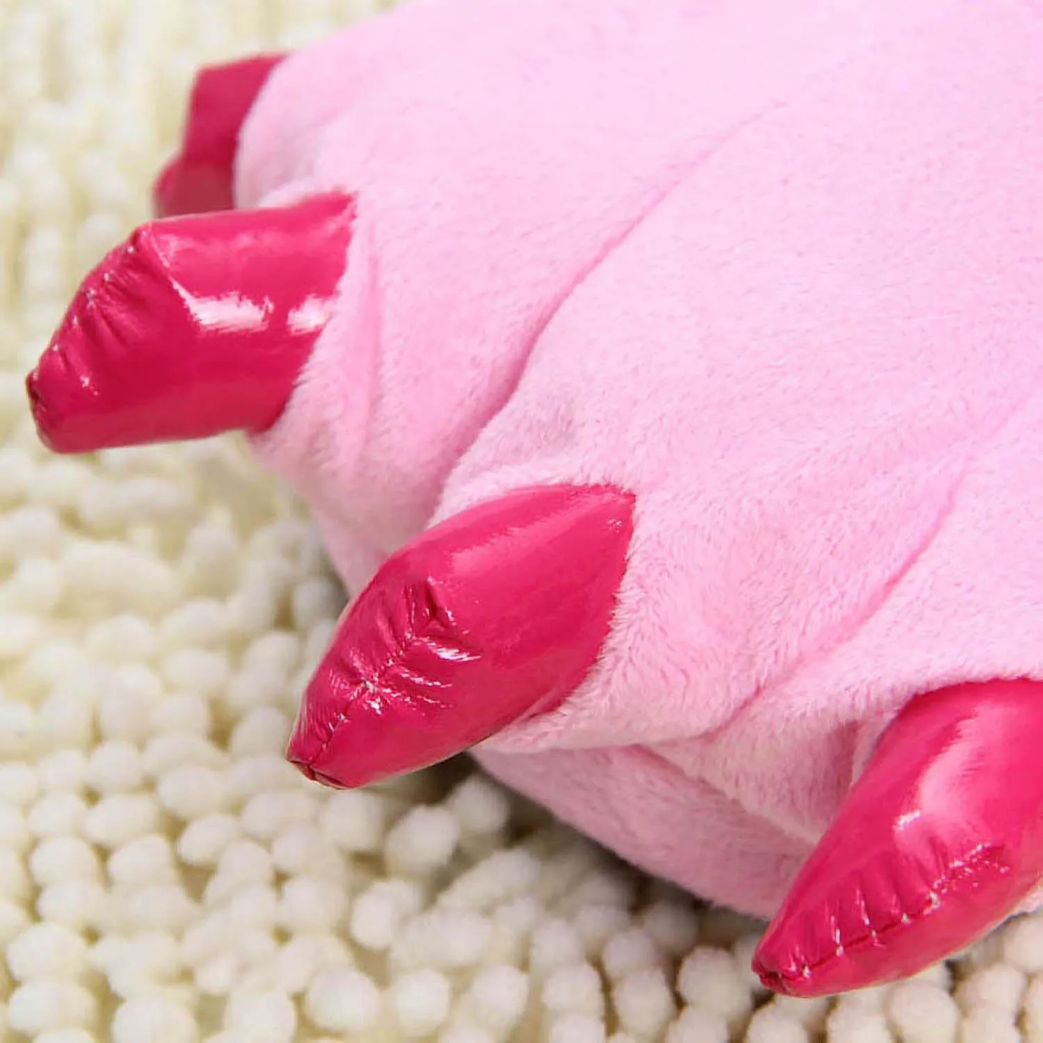 Unisex Funny Animal Costume Paw Claw Shoes, Soft Plush Home Slippers