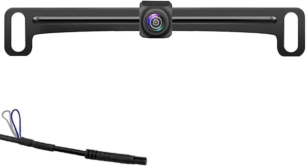 Universal Backup Camera License Plate Mount for Clarion, Dual, BOSS, Jensen, Stinger, PODOFO, SOUNDSTREAM, EONON, CARTREQUE, SANPTENT Car Radio with HD Night Vision Rear View 170° Angle Waterproof
