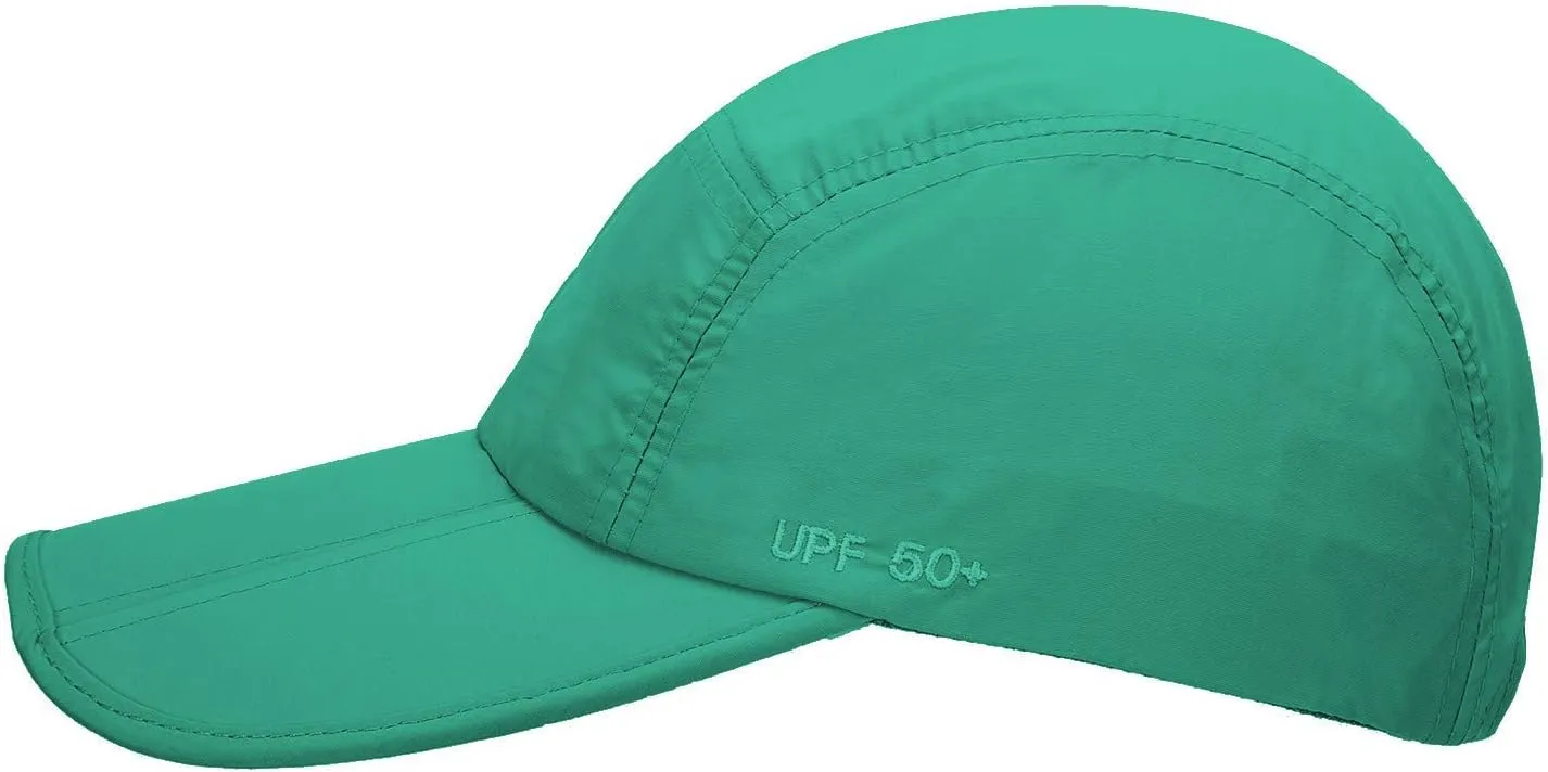 UPF 50  Foldable Baseball Cap Sun Protection Quick Dry Portable Folding Hats for Men or Women