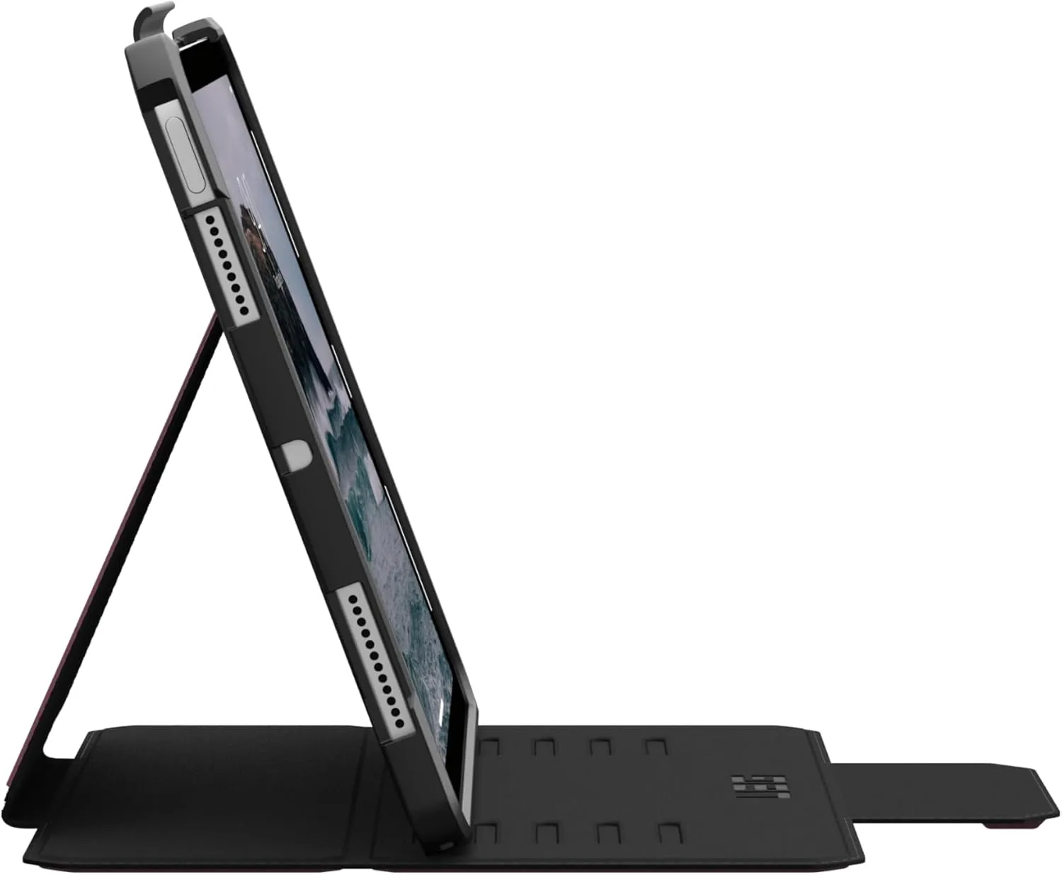 URBAN ARMOR GEAR UAG Designed for iPad Air 11" Case (6th/7th Gen 2024-2025) M3 A3266 A3267 Rugged Auto Sleep/Wake Folio Cover with Pencil Holder & Multi-Angle Adjustable Stand, Metropolis SE Bordeaux