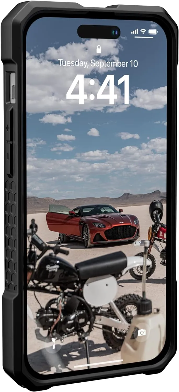 URBAN ARMOR GEAR UAG Designed for iPhone 14 Pro Case Carbon Fiber 6.1" Monarch Pro Built-in Magnet Compatible with MagSafe Charging Rugged Shockproof Dropproof Premium Protective Cover