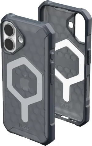 URBAN ARMOR GEAR UAG Designed for iPhone 16 Case 6.1" Essential Armor - Compatible with MagSafe Charging Rugged Slim Sleek Shockproof Anti-Slip Military Grade Protective Cover, Ash