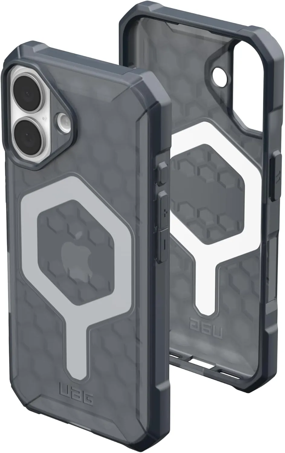 URBAN ARMOR GEAR UAG Designed for iPhone 16 Case 6.1" Essential Armor - Compatible with MagSafe Charging Rugged Slim Sleek Shockproof Anti-Slip Military Grade Protective Cover, Ash