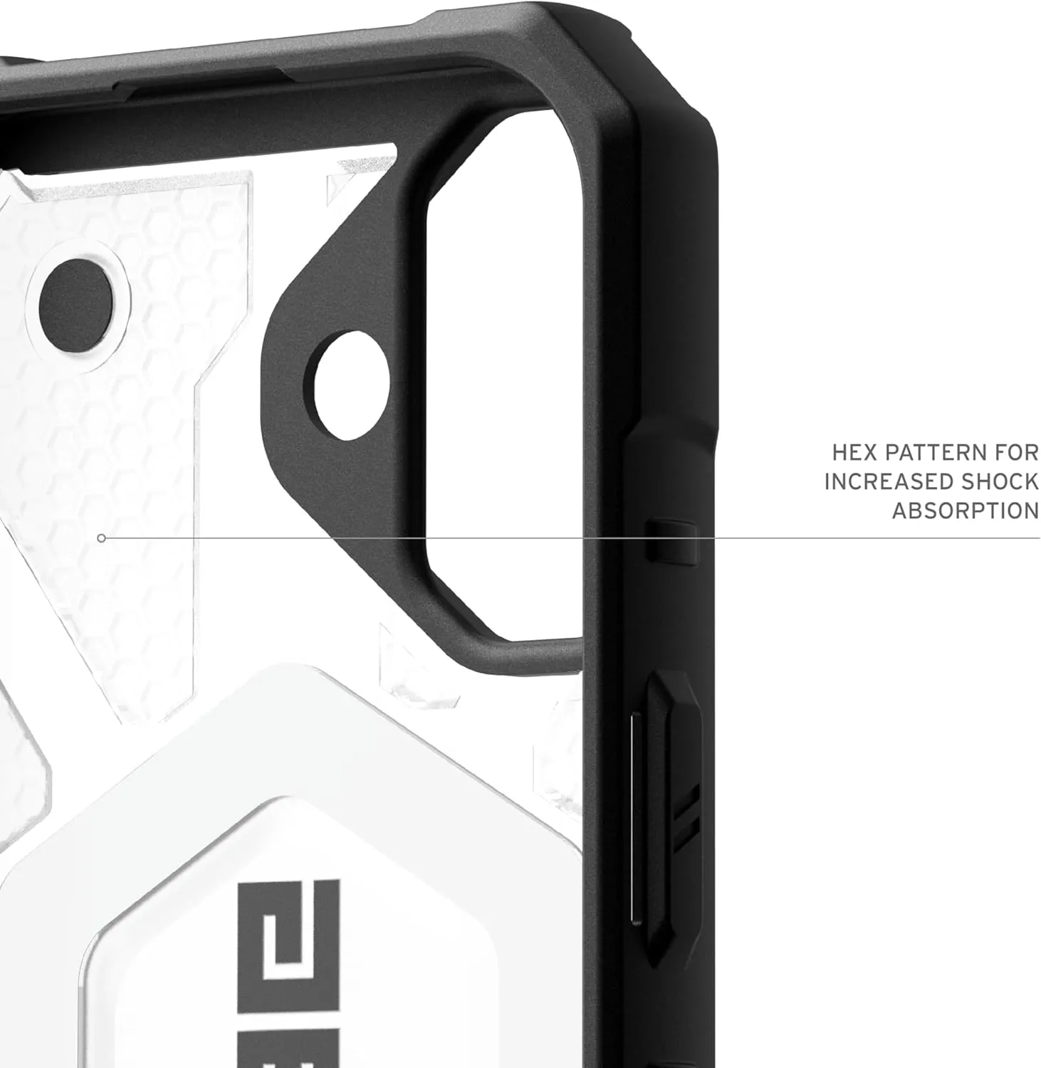URBAN ARMOR GEAR UAG Designed for iPhone 16 Case 6.1" Pathfinder Clear - Compatible with MagSafe Charging Rugged Shockproof Anti-Slip Military Grade Protective Cover, Ice