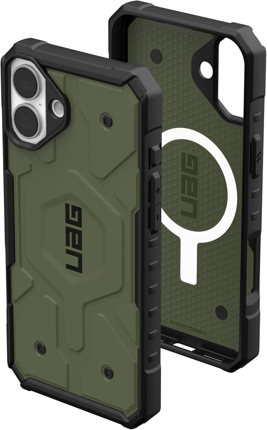 URBAN ARMOR GEAR UAG Designed for iPhone 16 Plus Case 6.7" Pathfinder - Compatible with MagSafe Charging Rugged Shockproof Anti-Slip Military Grade Protective Cover, Olive Drab
