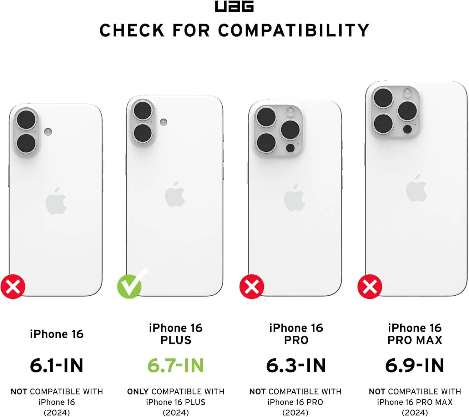 URBAN ARMOR GEAR UAG Designed for iPhone 16 Plus Case 6.7" Pathfinder - Compatible with MagSafe Charging Rugged Shockproof Anti-Slip Military Grade Protective Cover, Olive Drab