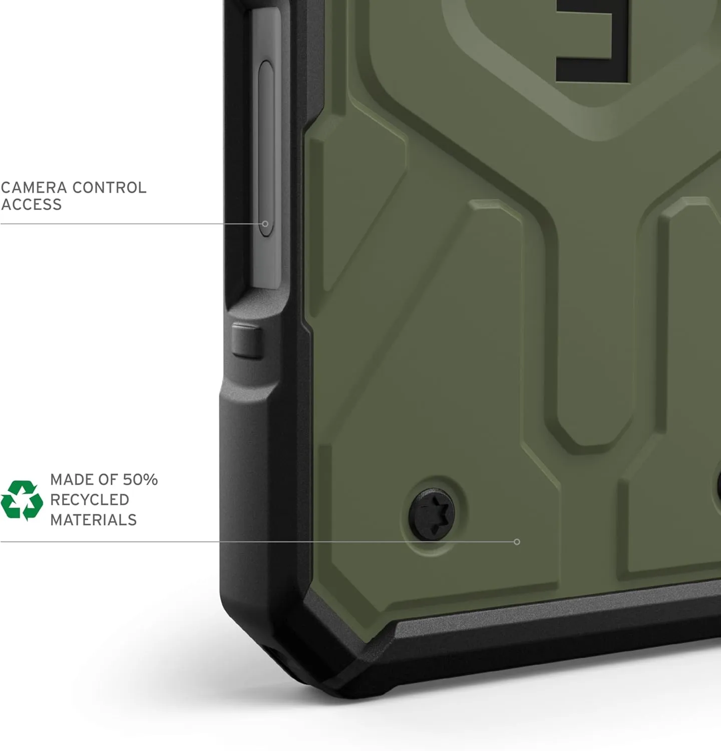 URBAN ARMOR GEAR UAG Designed for iPhone 16 Plus Case 6.7" Pathfinder - Compatible with MagSafe Charging Rugged Shockproof Anti-Slip Military Grade Protective Cover, Olive Drab