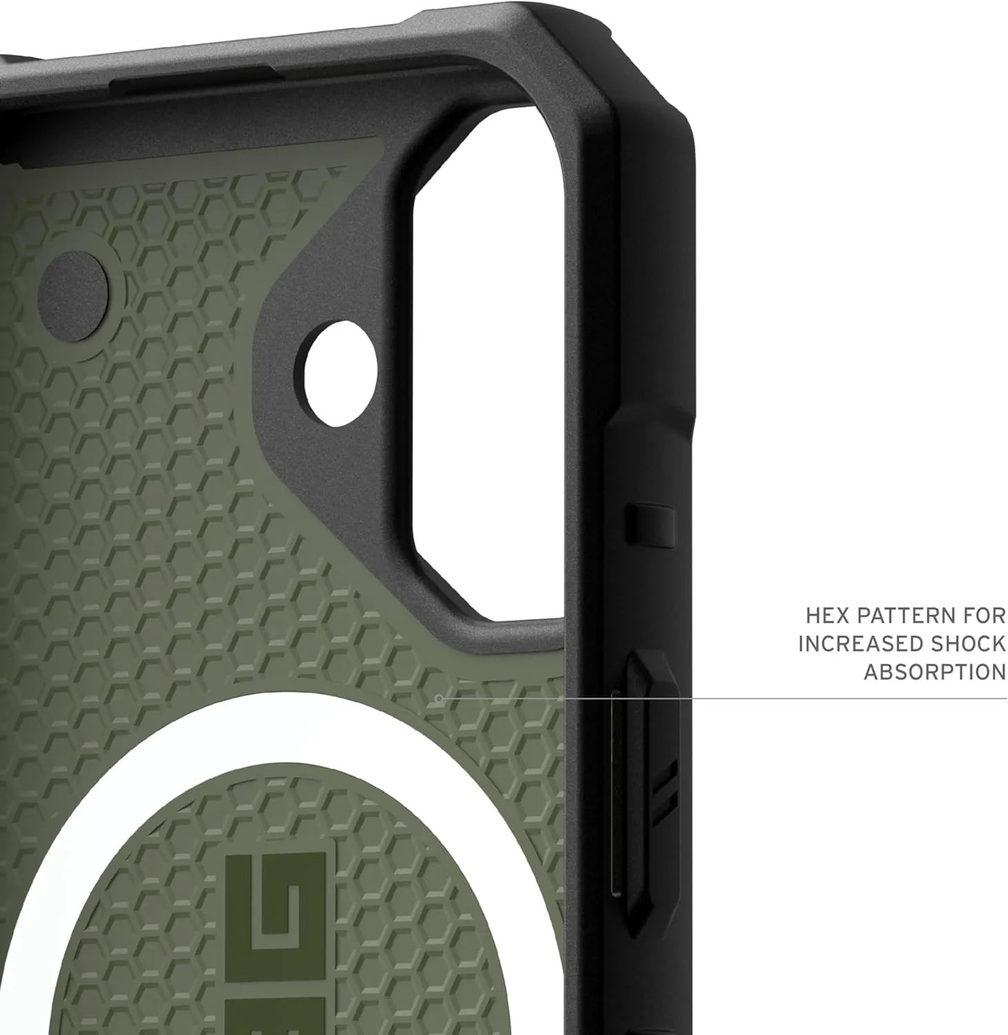 URBAN ARMOR GEAR UAG Designed for iPhone 16 Plus Case 6.7" Pathfinder - Compatible with MagSafe Charging Rugged Shockproof Anti-Slip Military Grade Protective Cover, Olive Drab