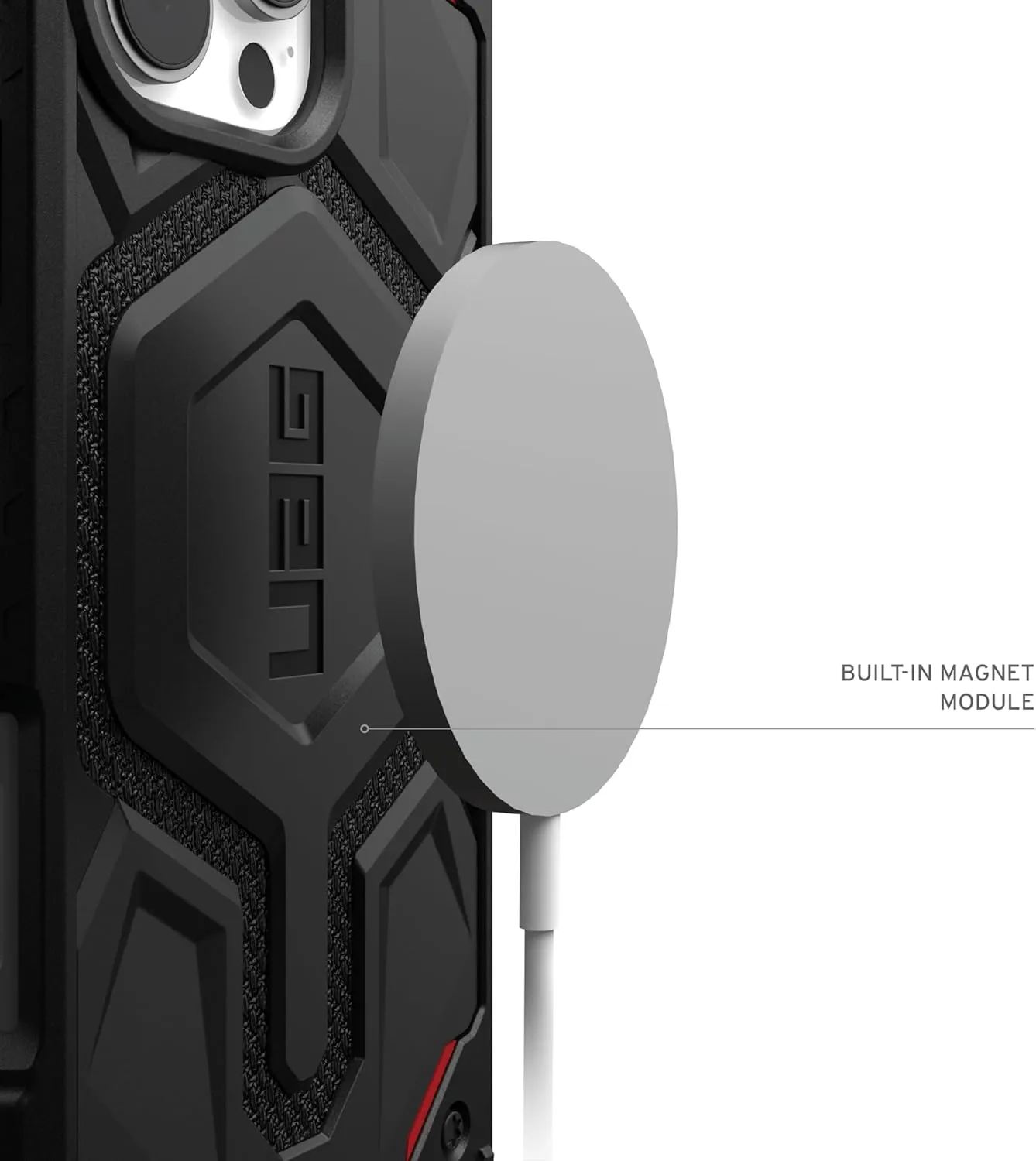 URBAN ARMOR GEAR UAG Designed for iPhone 16 Pro Case 6.3" Monarch Pro - Compatible with MagSafe Charging Rugged Heavy Duty Shockproof Anti-Slip Military Grade Protective Cover, Kevlar Black