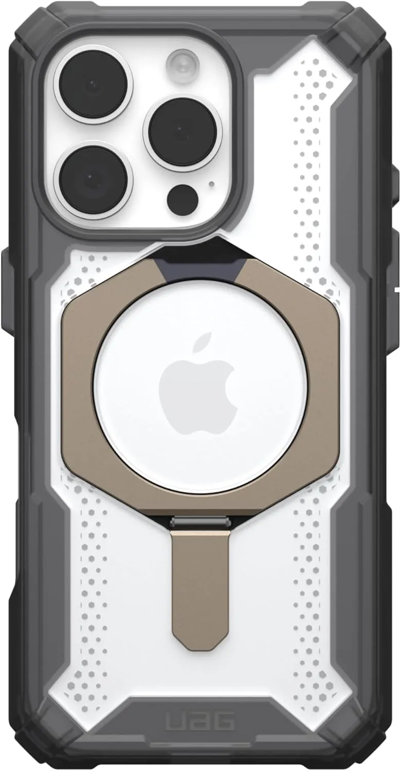 URBAN ARMOR GEAR UAG Designed for iPhone 16 Pro Case 6.3" Plasma XTE - Compatible with MagSafe Charging & Kickstand Rugged Shockproof Anti-Slip Military Grade Protective Cover, Ash/Titanium