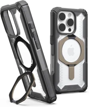 URBAN ARMOR GEAR UAG Designed for iPhone 16 Pro Case 6.3" Plasma XTE - Compatible with MagSafe Charging & Kickstand Rugged Shockproof Anti-Slip Military Grade Protective Cover, Ash/Titanium