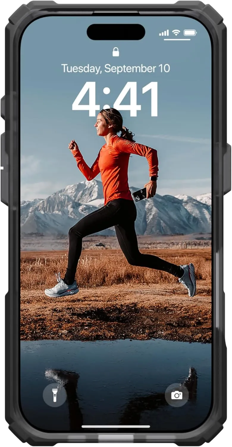 URBAN ARMOR GEAR UAG Designed for iPhone 16 Pro Case 6.3" Plasma XTE - Compatible with MagSafe Charging & Kickstand Rugged Shockproof Anti-Slip Military Grade Protective Cover, Ash/Titanium
