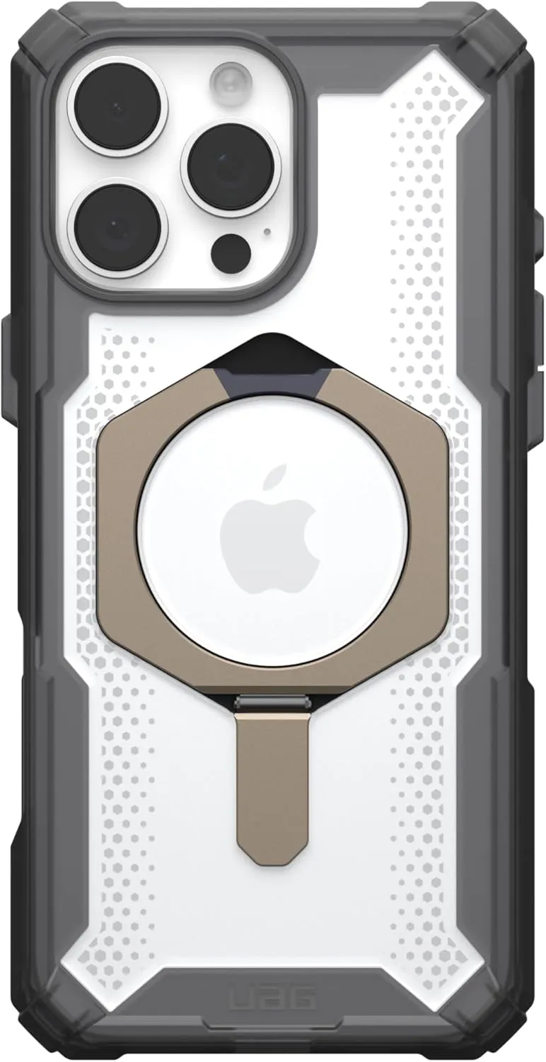 URBAN ARMOR GEAR UAG Designed for iPhone 16 Pro Max Case 6.9" Plasma XTE - Compatible with MagSafe Charging & Kickstand Rugged Shockproof Anti-Slip Military Grade Protective Cover, Ash/Titanium