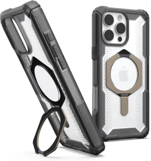 URBAN ARMOR GEAR UAG Designed for iPhone 16 Pro Max Case 6.9" Plasma XTE - Compatible with MagSafe Charging & Kickstand Rugged Shockproof Anti-Slip Military Grade Protective Cover, Ash/Titanium