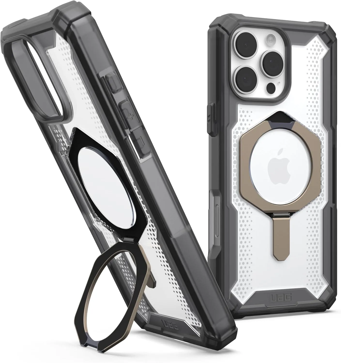 URBAN ARMOR GEAR UAG Designed for iPhone 16 Pro Max Case 6.9" Plasma XTE - Compatible with MagSafe Charging & Kickstand Rugged Shockproof Anti-Slip Military Grade Protective Cover, Ash/Titanium