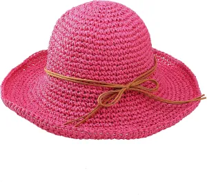 Urban CoCo Women's Wide Brim Caps Foldable Summer Beach Sun Straw Hats