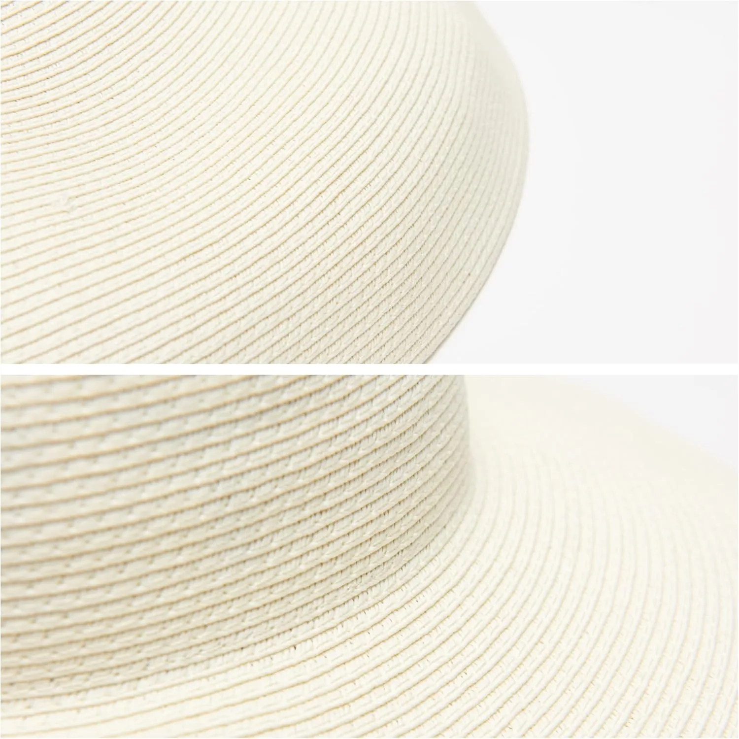 Utopiat MIU Oversized Straw Holiday Beach Natural White Hat W/Silk Scarf
