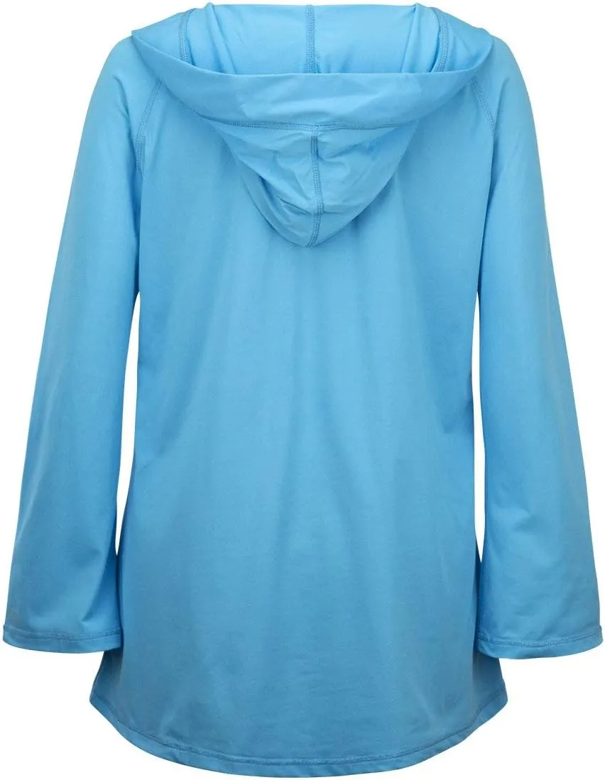 UV SKINZ Women’s UPF 50  Beach Cover Up with Hood – Sunblock Fabric