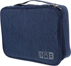 Vaguelly Travel Storage Bag for Cables Electronic Accessories and Power Banks Durable Organizer Case with Shock Resistance for Items and Chargers
