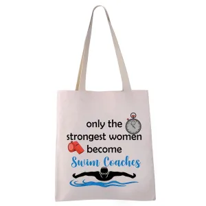 VAMSII Swim Coach Tote Bag - Women's Swim Coach Appreciation Gift (WT-Coaches tote)