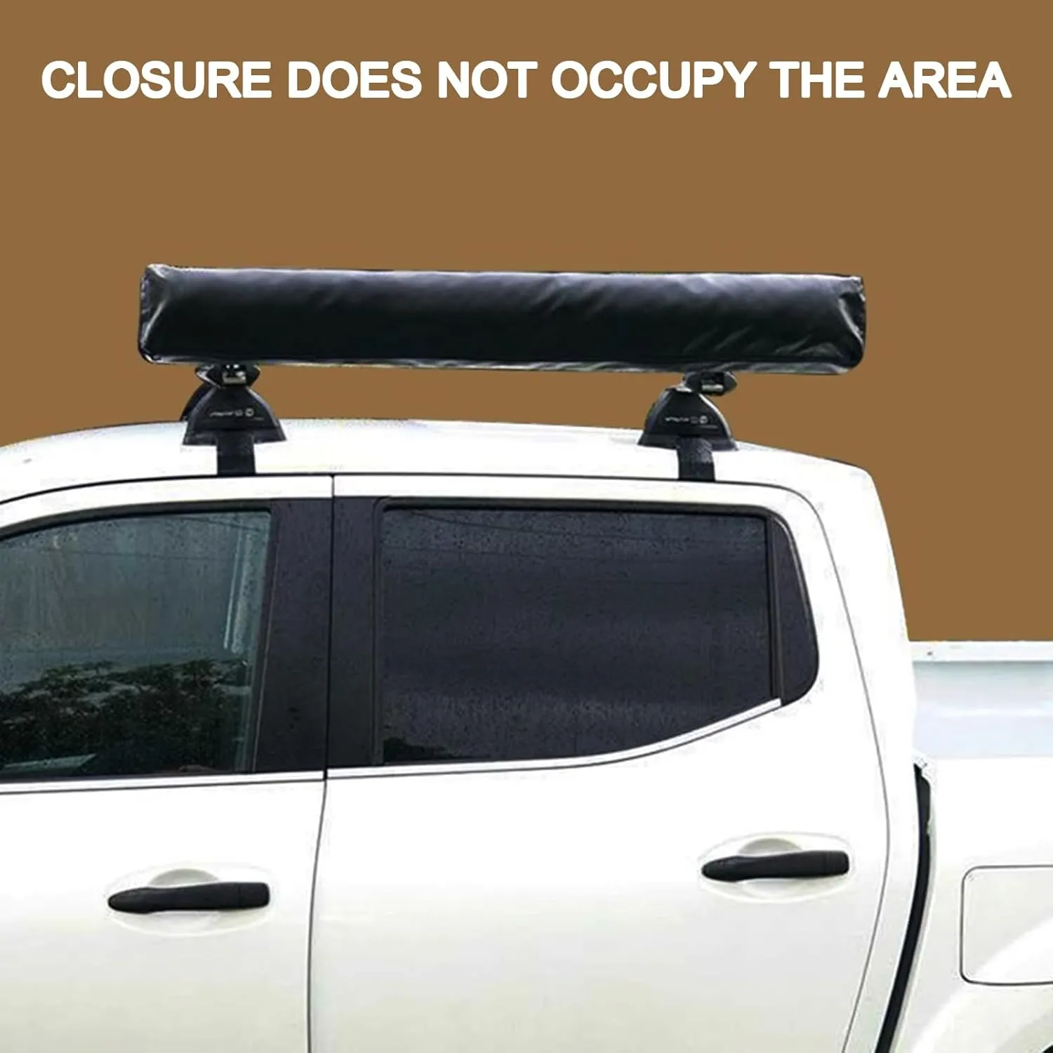 Vehicle Awning Shower Room with LED Light, Car Side Shower Tents, SUV Truck Bathroom/Toilet Tent for Camping Privacy Shelters, Outdoor Portable Instant Changing Room (Khaki 1)