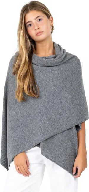 Velanio Cashmere Luxury Knitted Wrap Travel Shawl Scarf, Pashmina Stole, All-Season Scarf for Women Cashmere Wool Blend