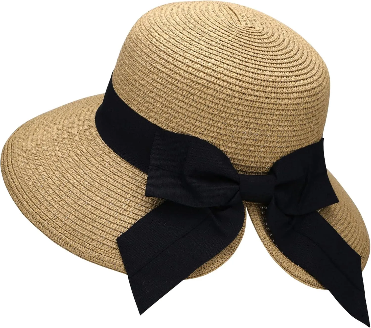 Verabella Sun Hats for Women UPF 50  Women's Lightweight Foldable/Packable Beach Sun Hat