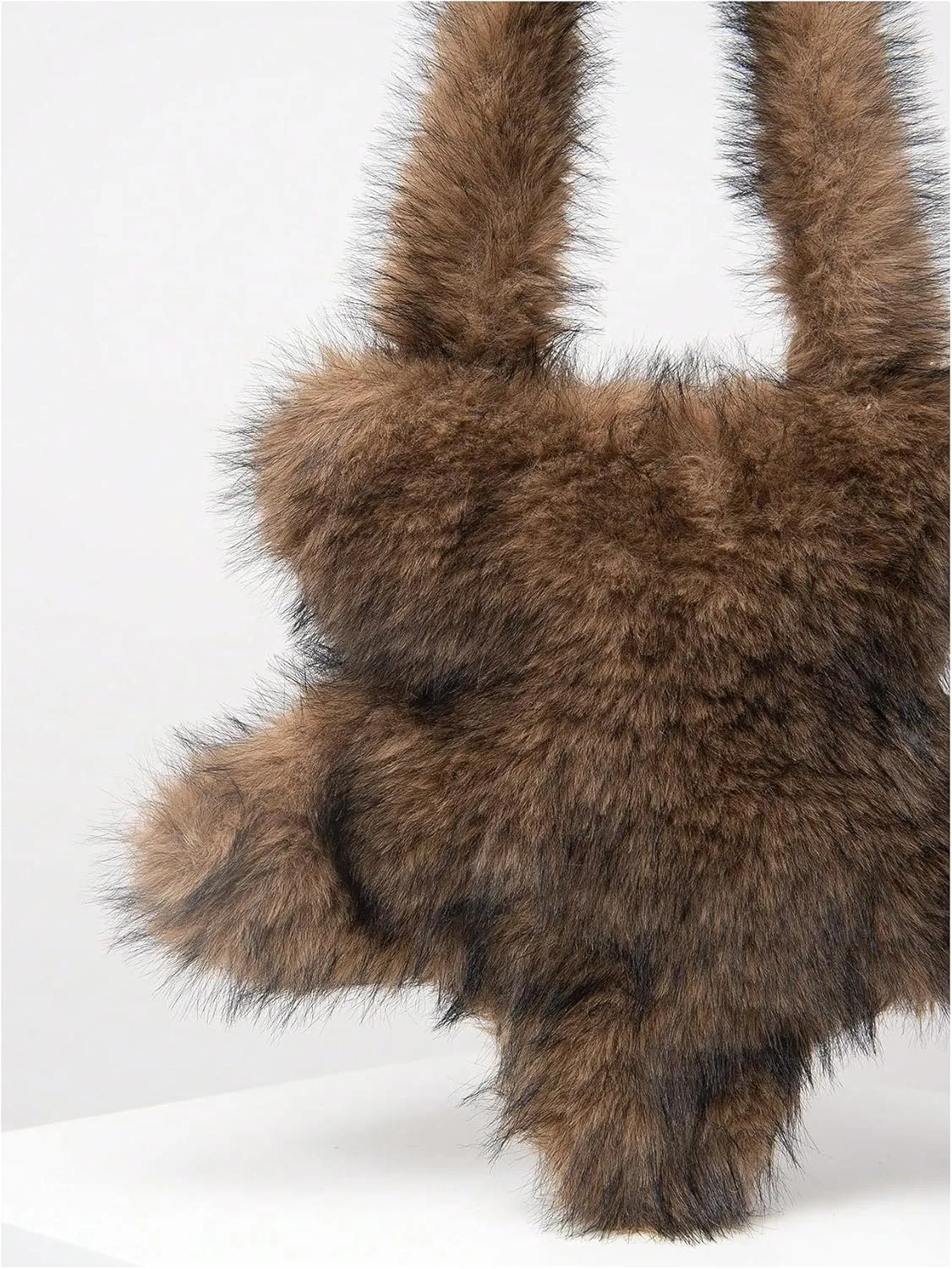 Verdusa Women's Fuzzy Crossbody Tote Bags Furry Shoulder Bag Purse Handbag