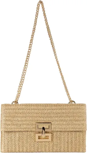 Verdusa Women's Straw Shoulder Bags Woven Clutch Purse Summer Beach Handbags