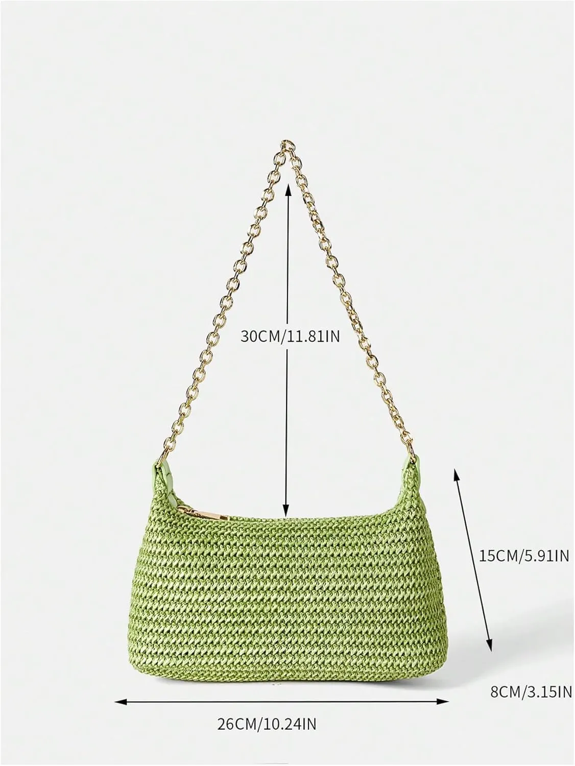 Verdusa Women's Straw Woven Shoulder Bag Tote Handbag Summer Beach Purse