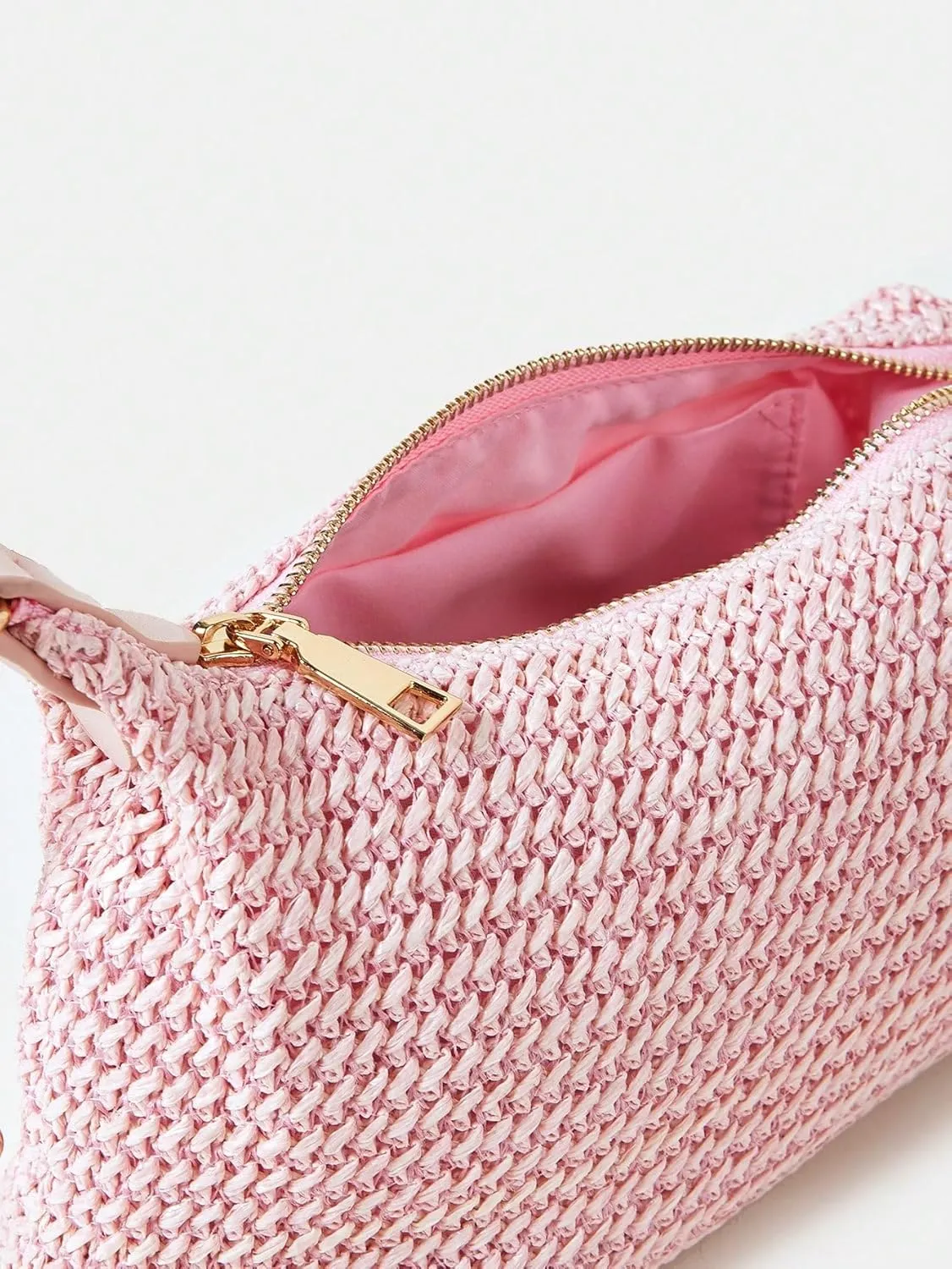 Verdusa Women's Straw Woven Shoulder Bag Tote Handbag Summer Beach Purse
