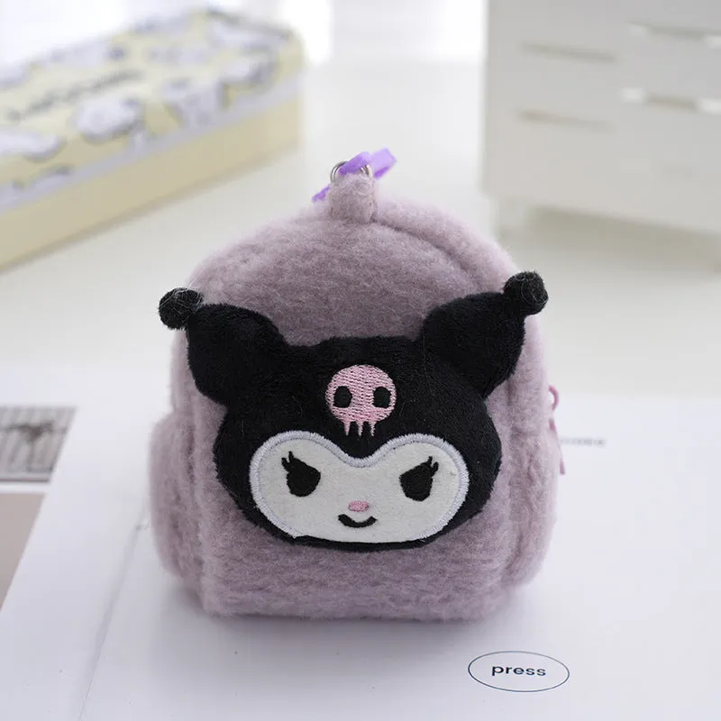 Versatile Cartoon Change Plush Cute Purple Purses