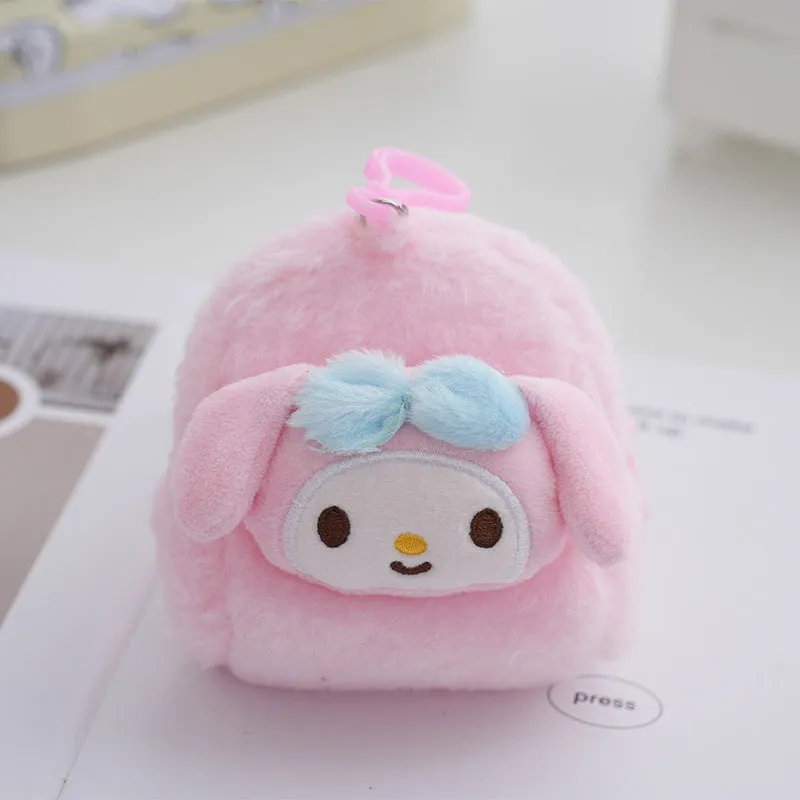 Versatile Cartoon Change Plush Cute Purple Purses