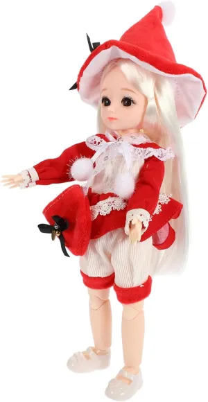 VICASKY 14 Inch Smart BJD Dolls with Full Set of Clothes - Shoes - Wig Makeup and Shoulder Bag DIY Jointed Doll Ideal Christmas and Birthday