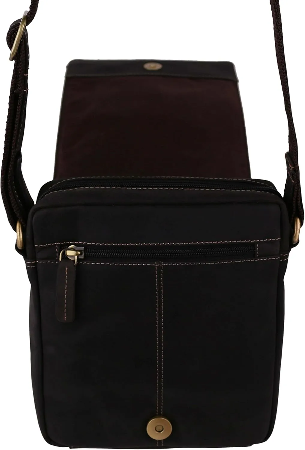 Visconti Women's Oiled Leather Cross Body/Shoulder Bad By ; Merlin Travel Onesize Oil Brown